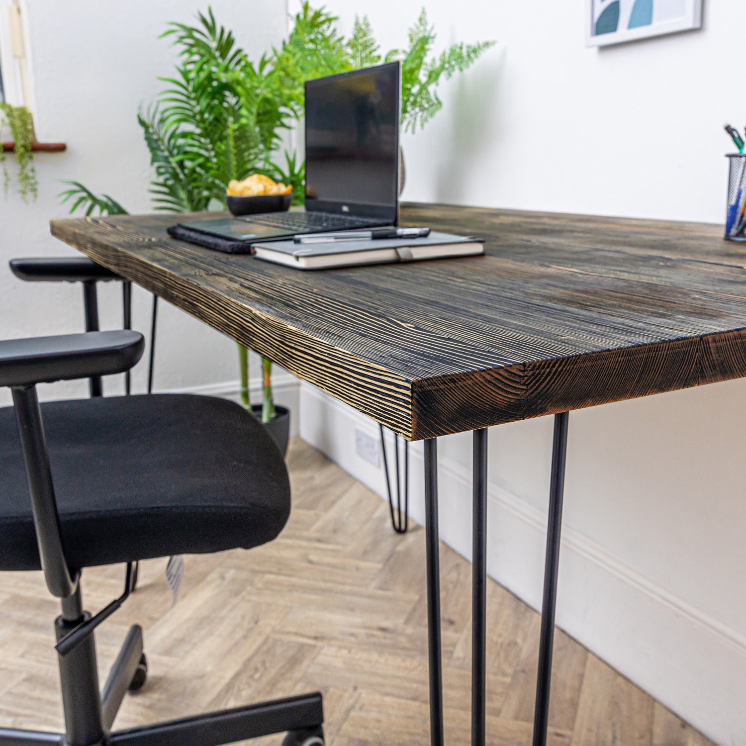 Black Wooden Desks