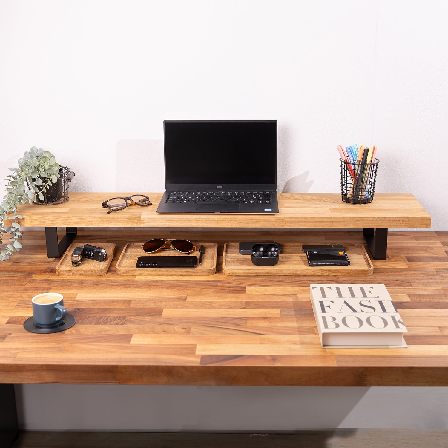 Oak Desk Organiser Tray - Small