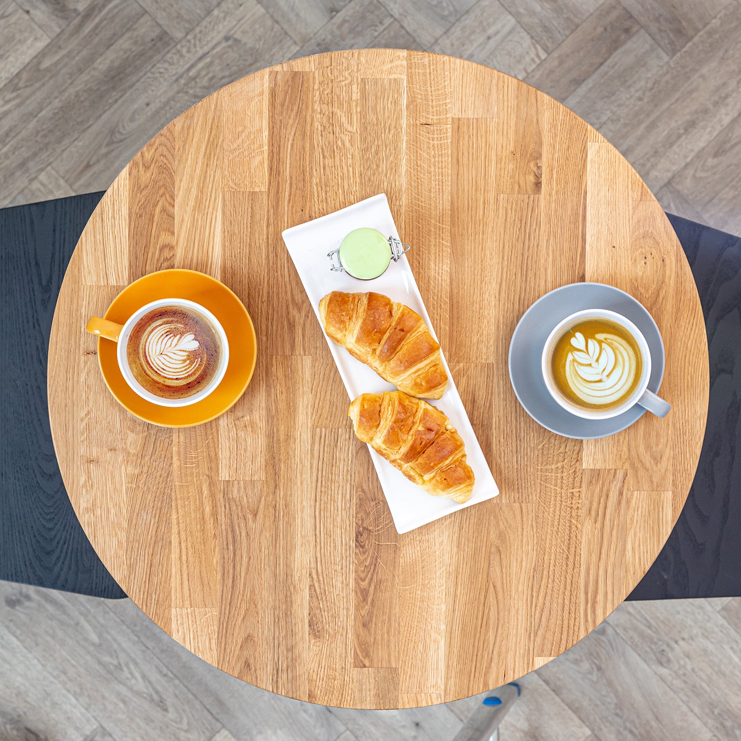 Solid Oak Round Bistro tabletop