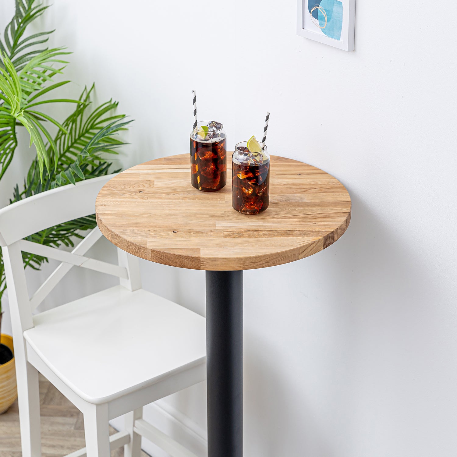 Solid Oak Round Bistro tabletop