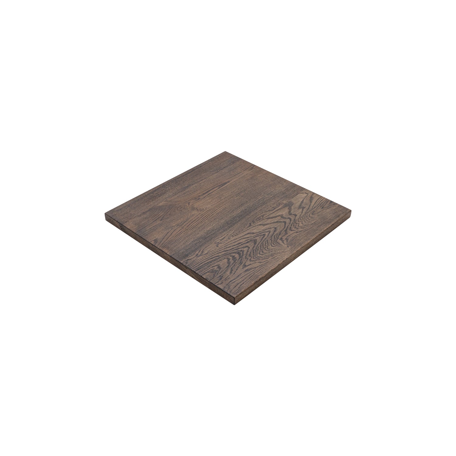 Premium Solid Oak Bistro Tabletop - Charcoal