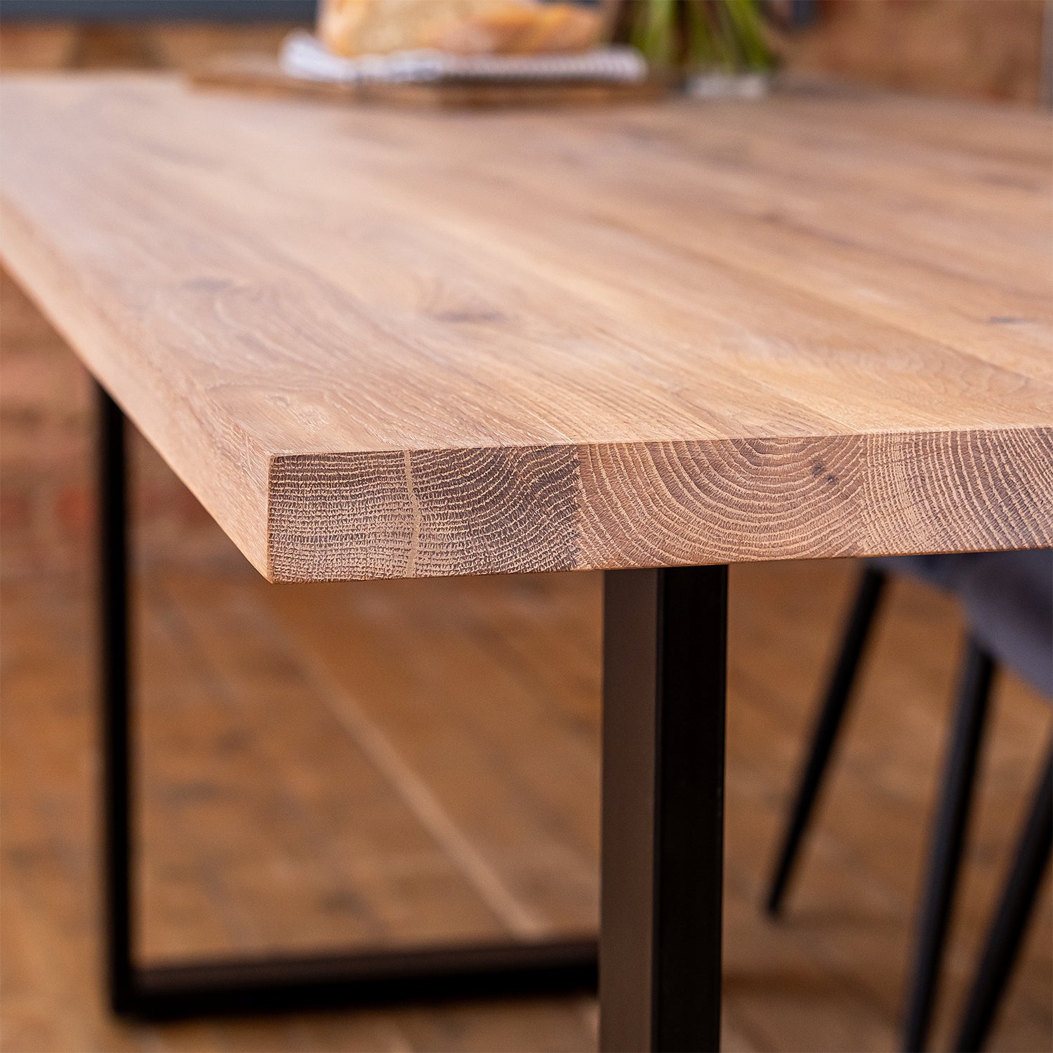 Premium Solid Oak Dining Table - White Oak