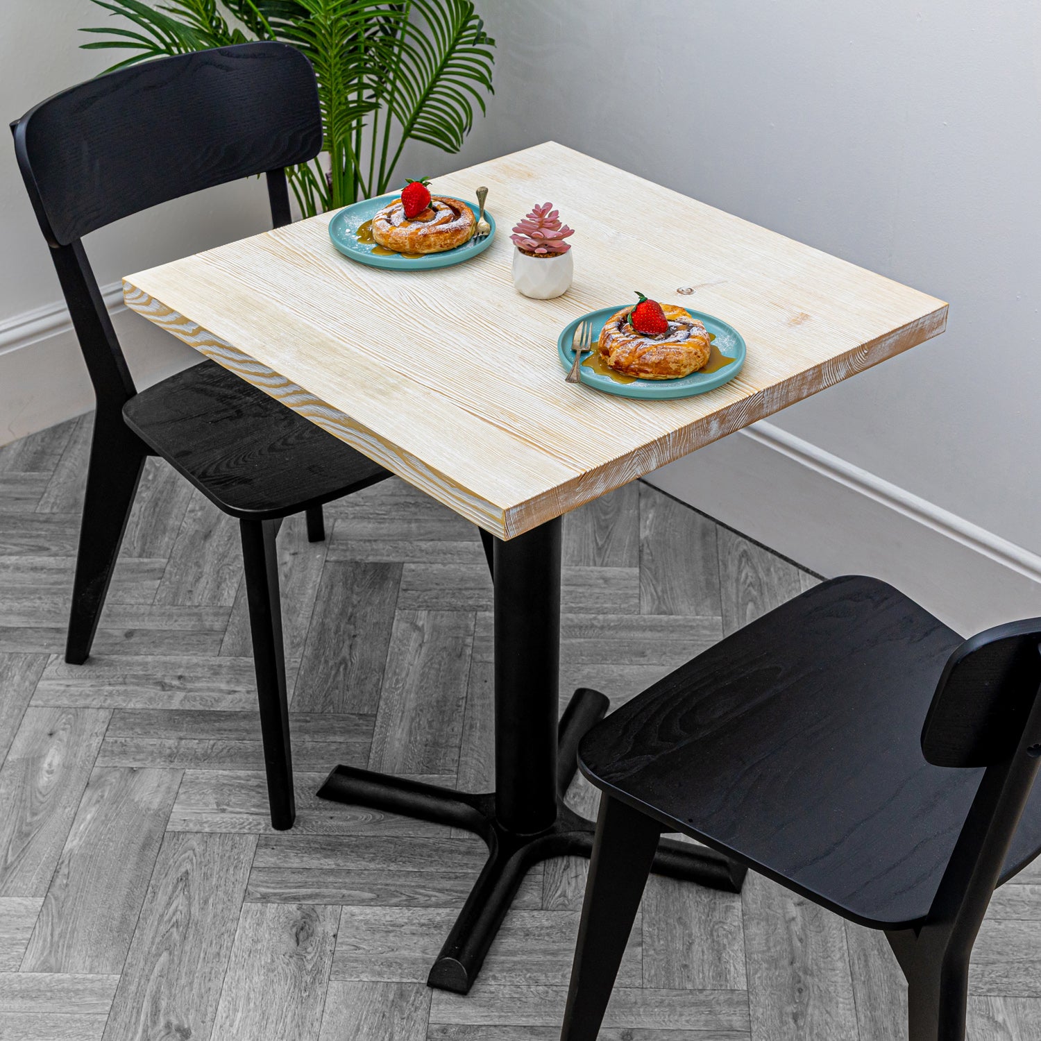 White Wood Bistro Table