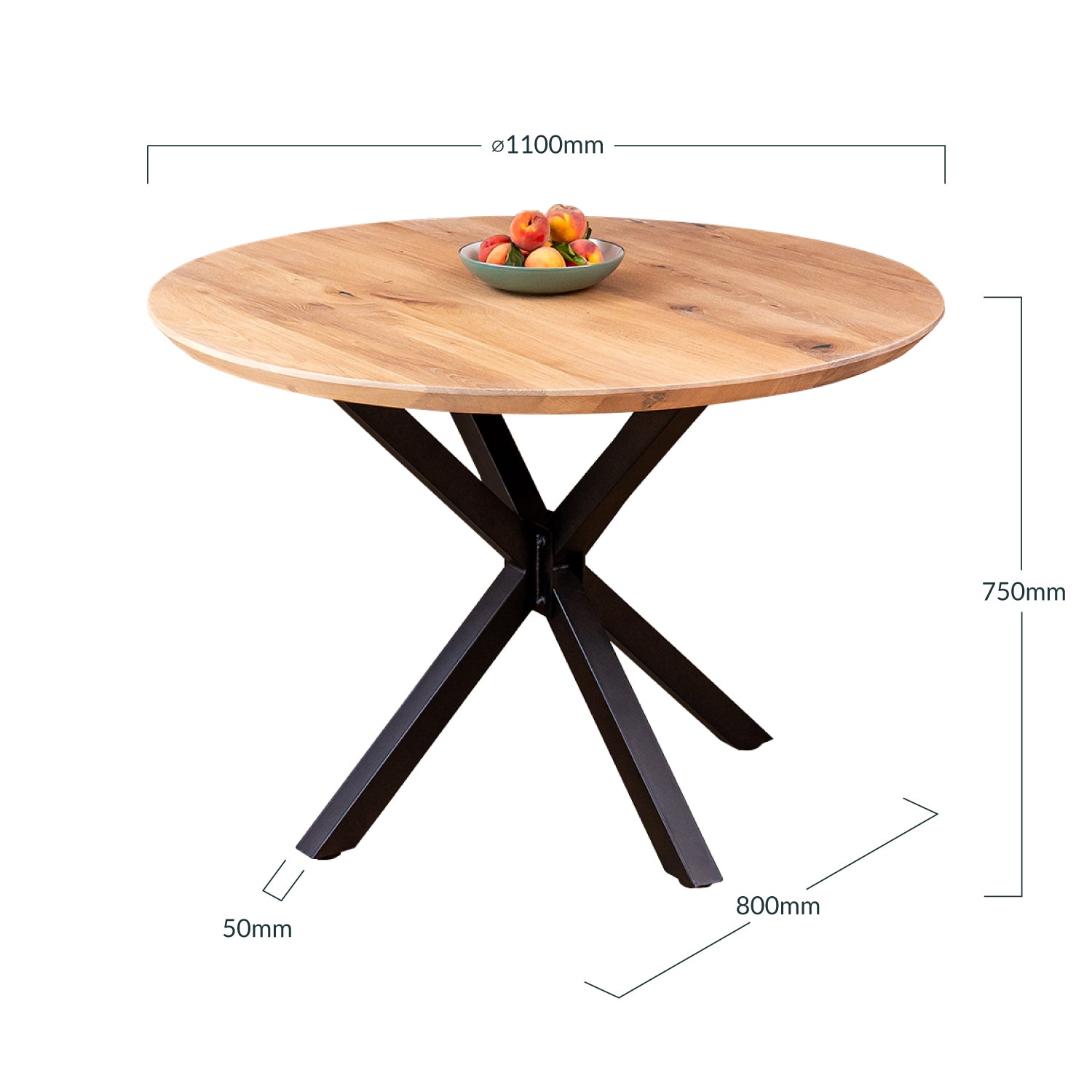 Wood Round Dining Table